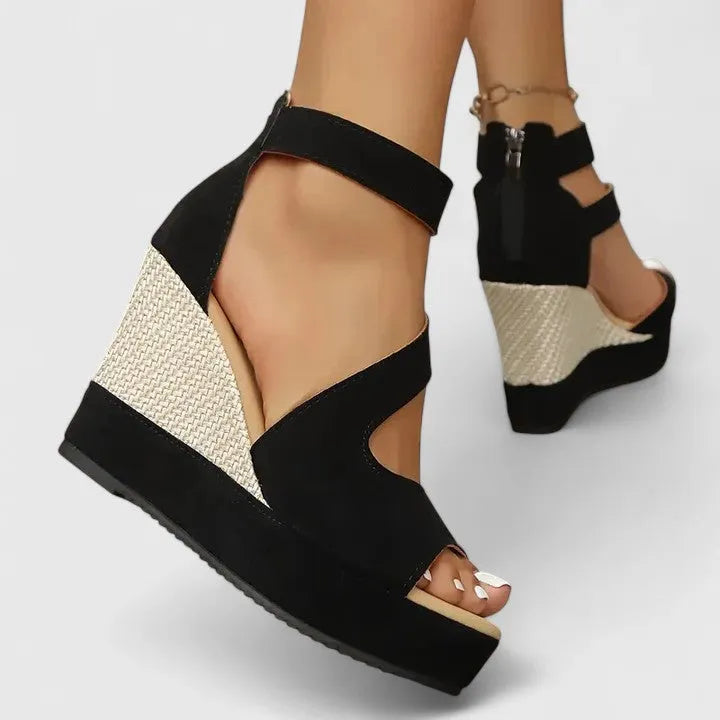 Women's Platform Heeled Sandals with Non Slip Sole