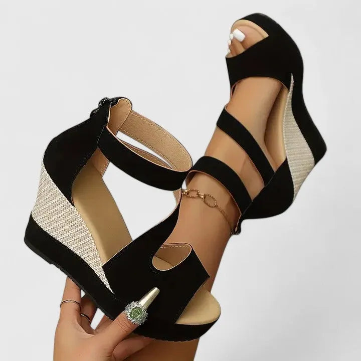Women's Platform Heeled Sandals with Non Slip Sole
