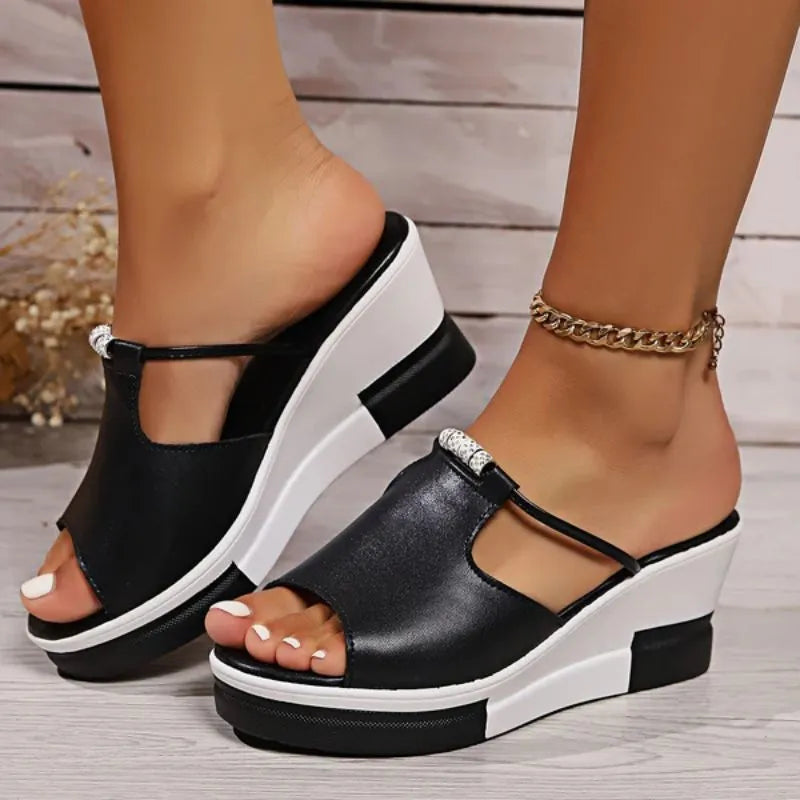 Women's Platform Soft Sandals with Arch Support