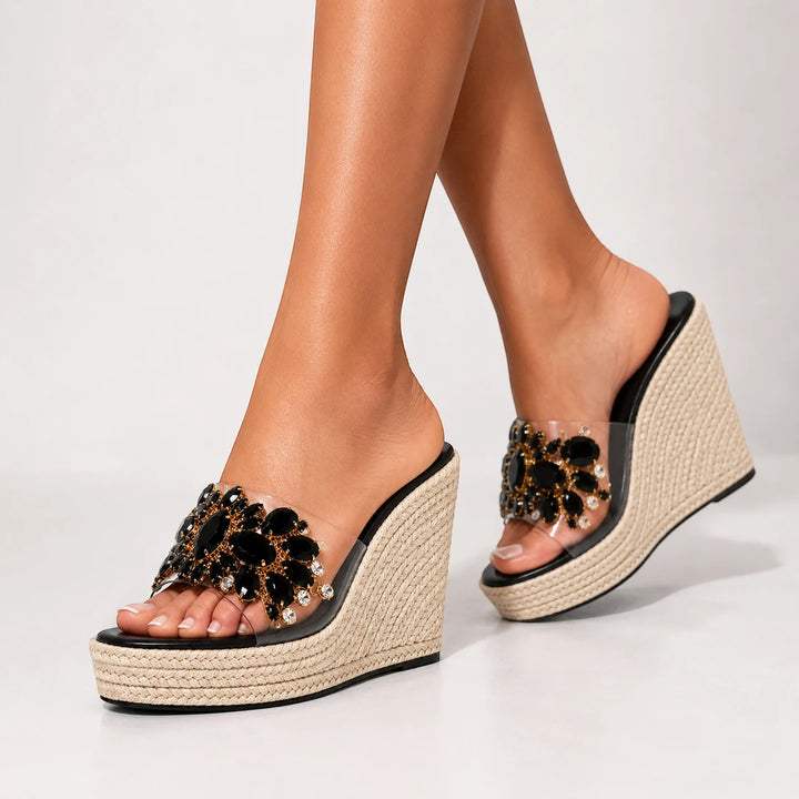 Women's Platform Sandals with Cushioned Footbed