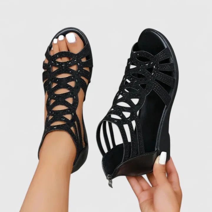 Women's Platform Sandals with Cushioned Insole and Arch Support