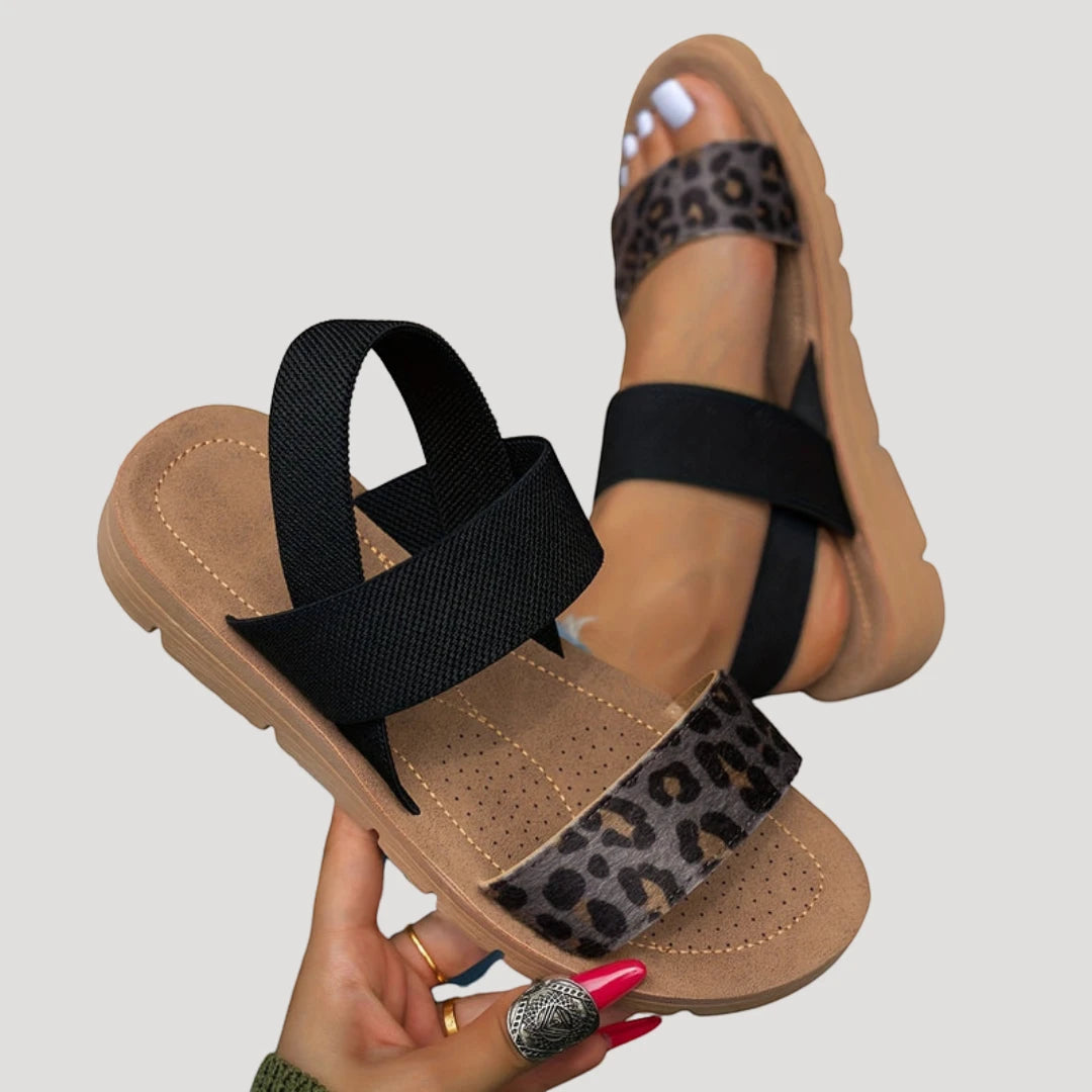 Women's Platform Sandals with Non Slip Sole and Wide Fit