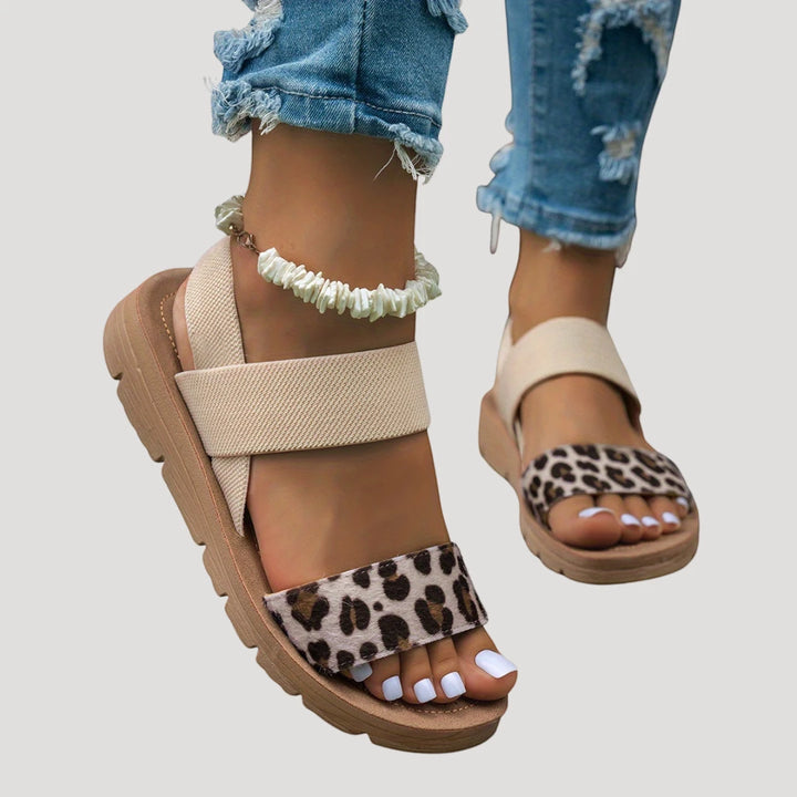 Women's Platform Sandals with Non Slip Sole and Wide Fit