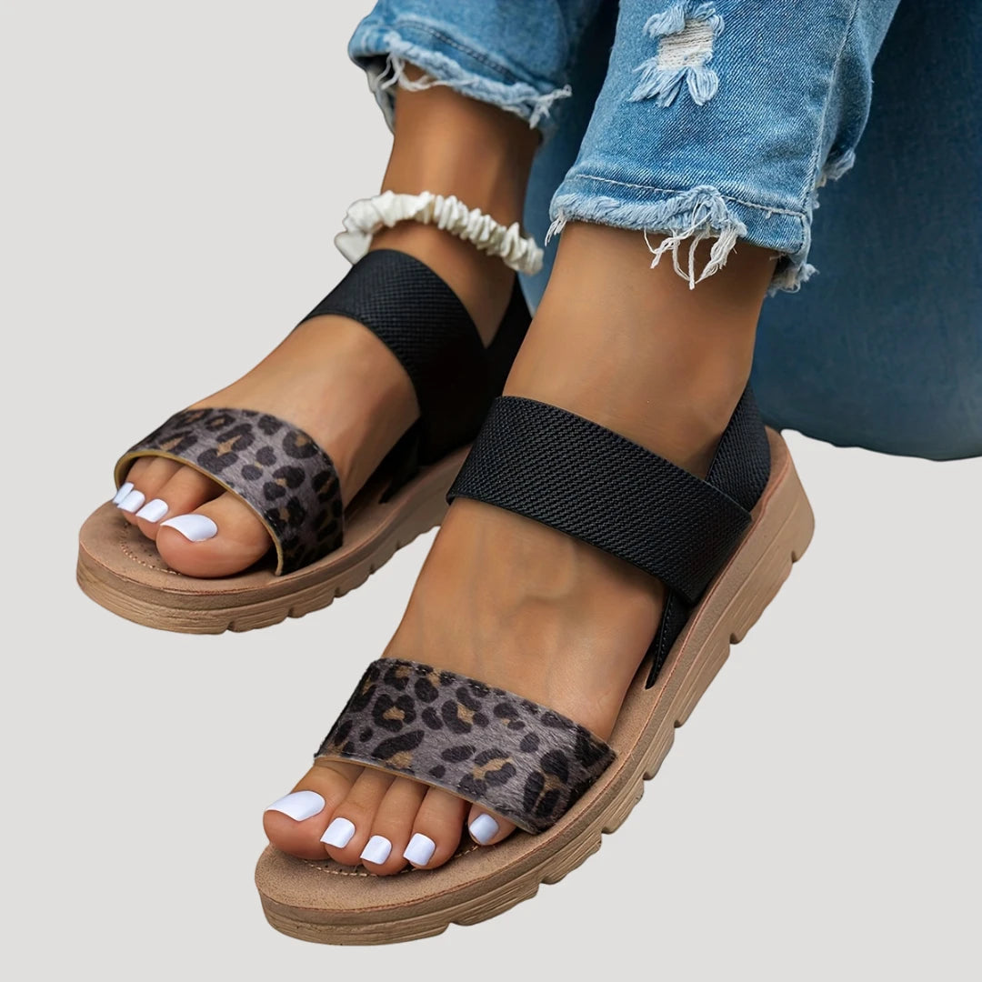 Women's Platform Sandals with Non Slip Sole and Wide Fit
