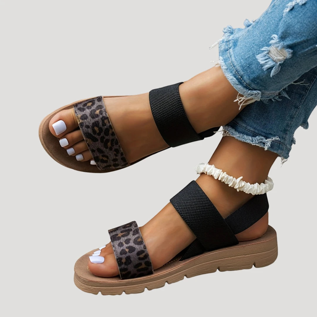 Women's Platform Sandals with Non Slip Sole and Wide Fit