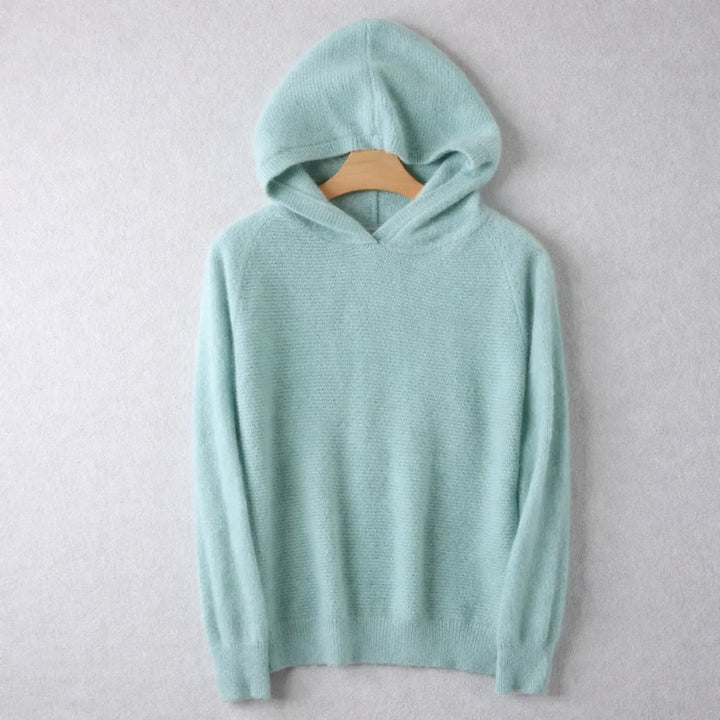 Women's Relaxed Fit Hoodie with Ribbed Cuffs and Soft Touch Fabric