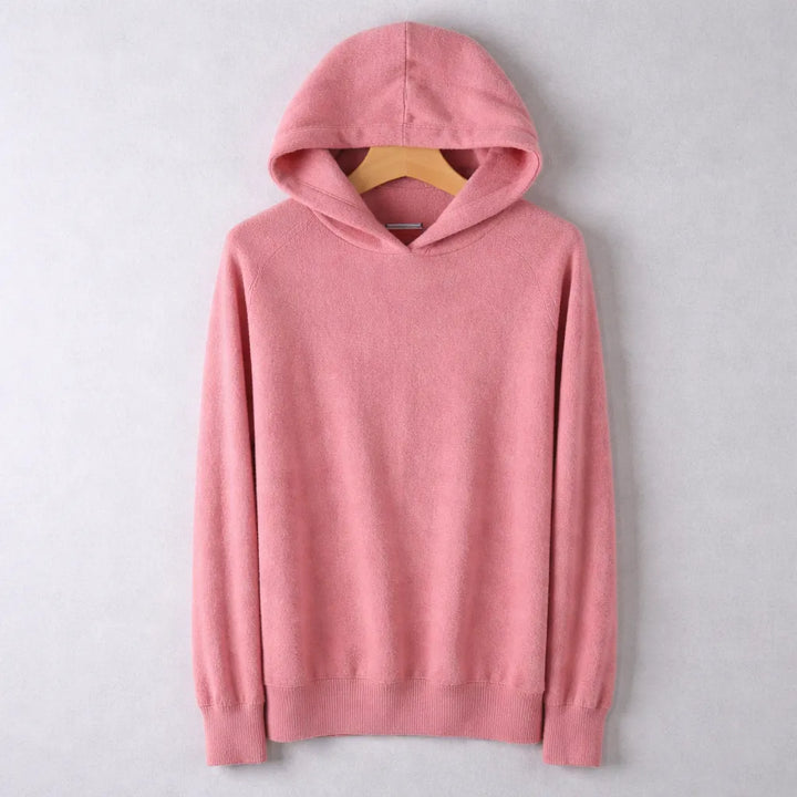 Women's Relaxed Fit Hoodie with Ribbed Cuffs and Soft Touch Fabric