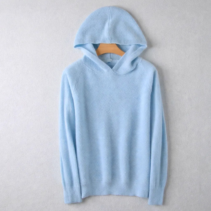 Women's Relaxed Fit Hoodie with Ribbed Cuffs and Soft Touch Fabric