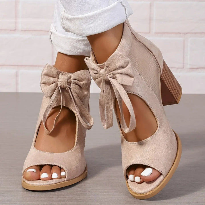 Women's Soft Block Heel Sandals with Lightweight Sole