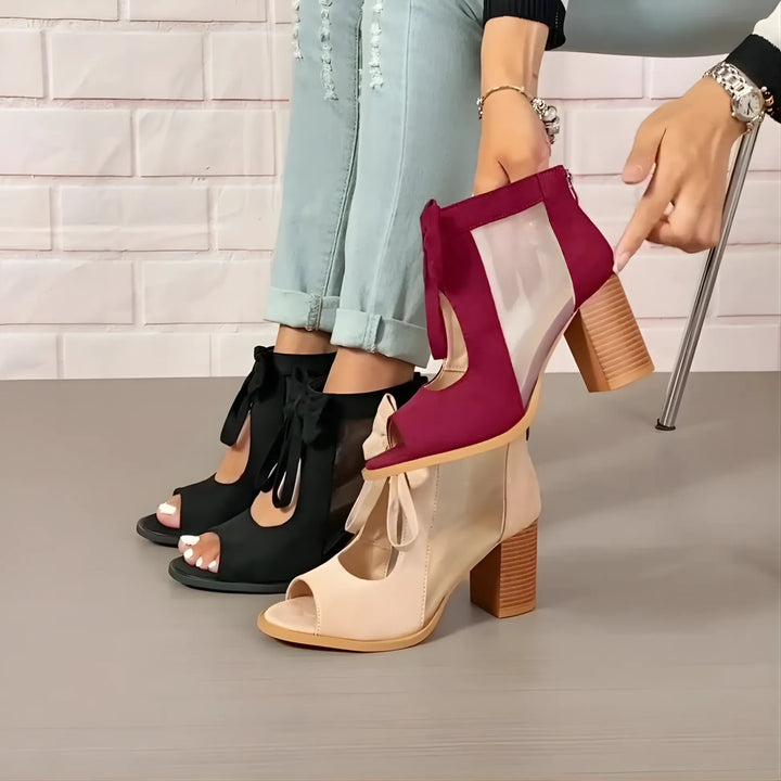 Women's Soft Block Heel Sandals with Lightweight Sole