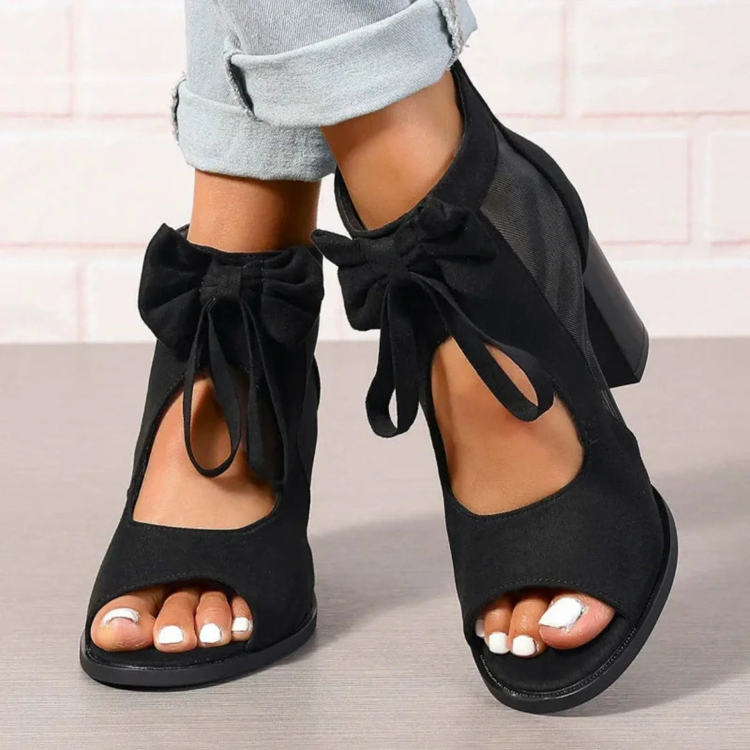 Women's Soft Block Heel Sandals with Lightweight Sole