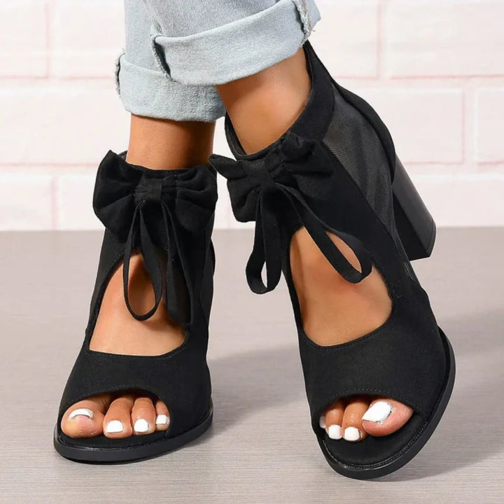Women's Soft Block Heel Sandals with Lightweight Sole