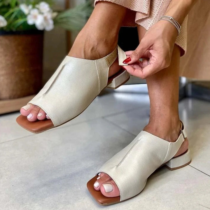 Women's Soft Comfy Flat Sandals with Adjustable Strap