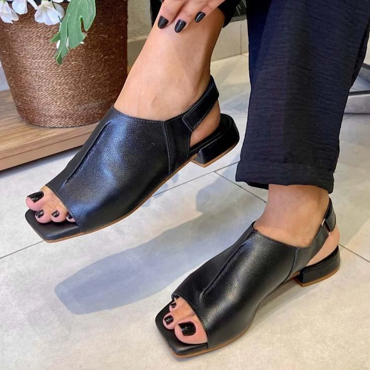 Women's Soft Comfy Flat Sandals with Adjustable Strap