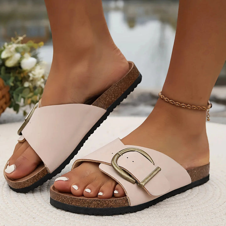 Women's Soft Comfy Flat Sandals with Non Slip Sole