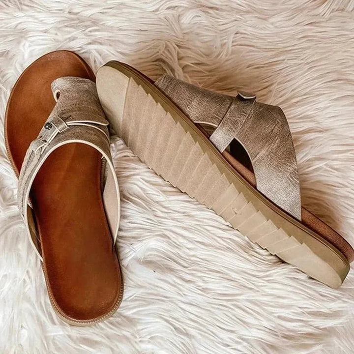 Women's Soft Comfy Sandals with Lightweight Sole