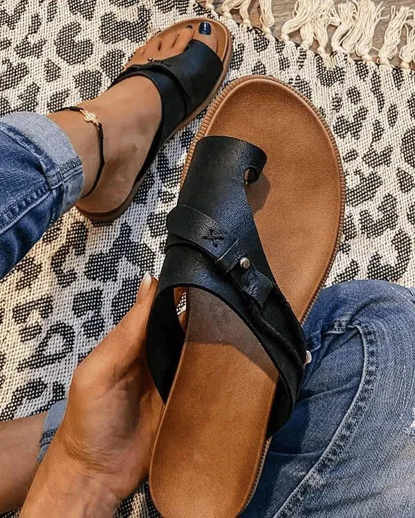 Women's Soft Comfy Sandals with Lightweight Sole
