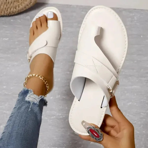 Women's Soft Flat Sandals with Arch Support