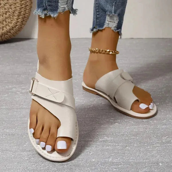 Women's Soft Flat Sandals with Arch Support
