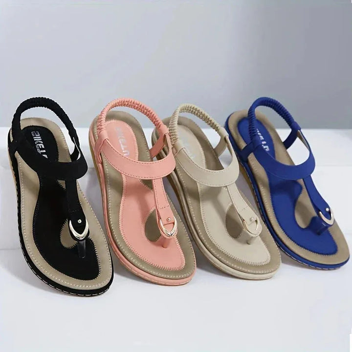 Women’s Soft Flat Sandals with Cushioned Footbed