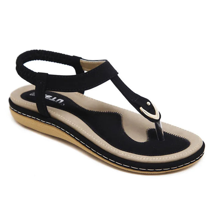 Women’s Soft Flat Sandals with Cushioned Footbed