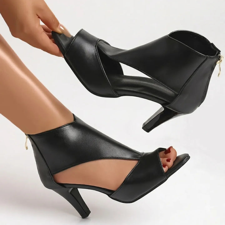 Women's Soft Heeled Sandals with Cushioned Insole