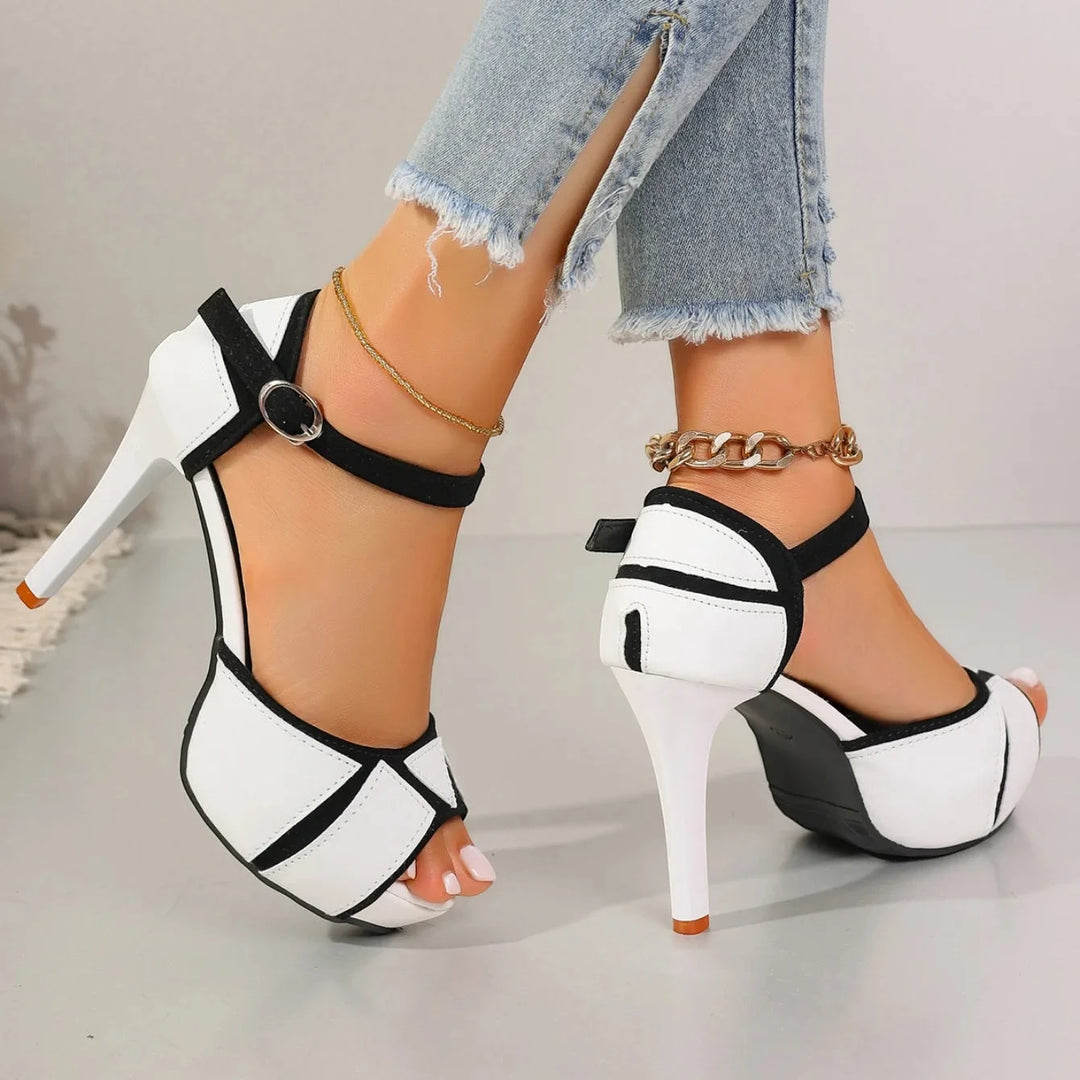 Women's Soft High Heels with Adjustable Strap