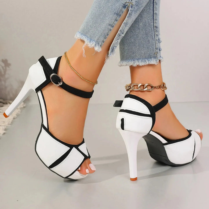 Women's Soft High Heels with Adjustable Strap