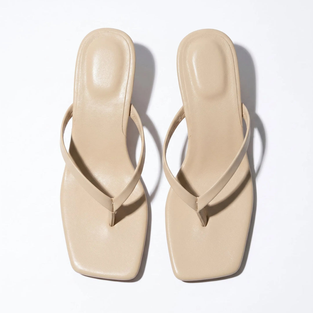 Women's Soft Kitten Heeled Sandals with Cushioned Insole