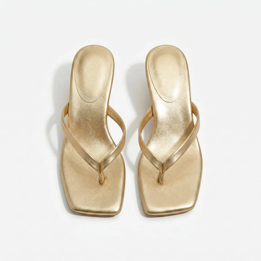 Women's Soft Kitten Heeled Sandals with Cushioned Insole