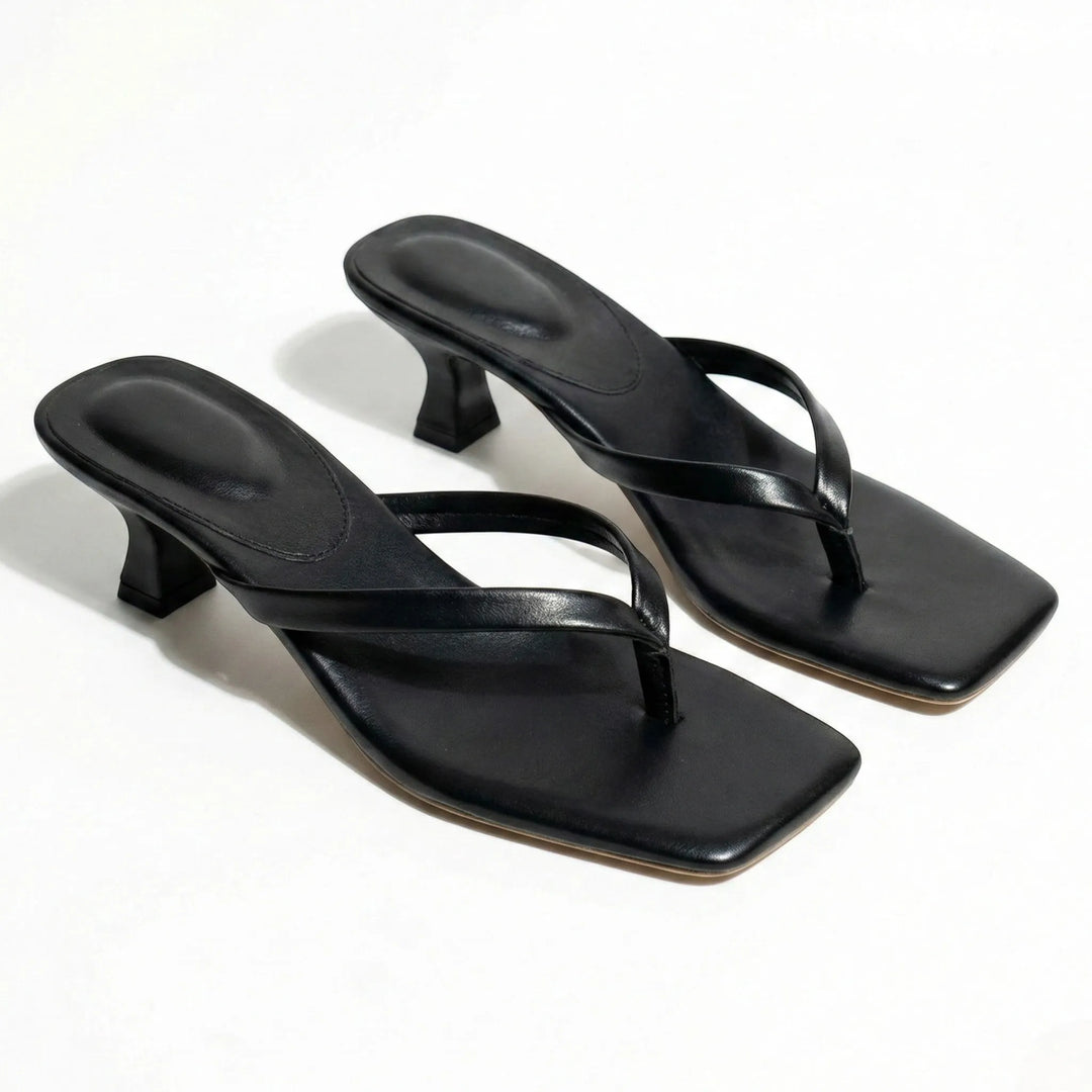 Women's Soft Kitten Heeled Sandals with Cushioned Insole