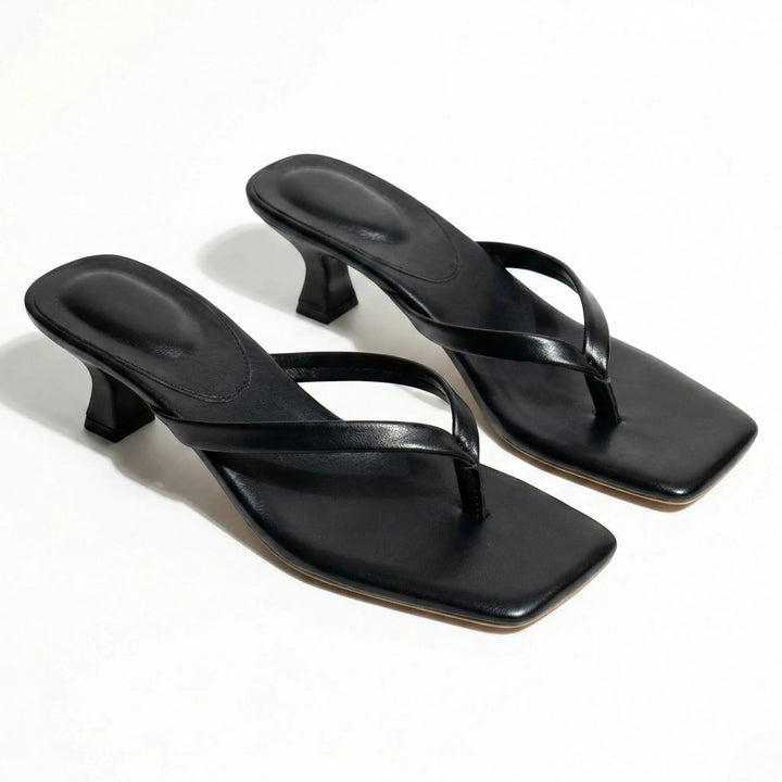 Women's Soft Kitten Heeled Sandals with Cushioned Insole