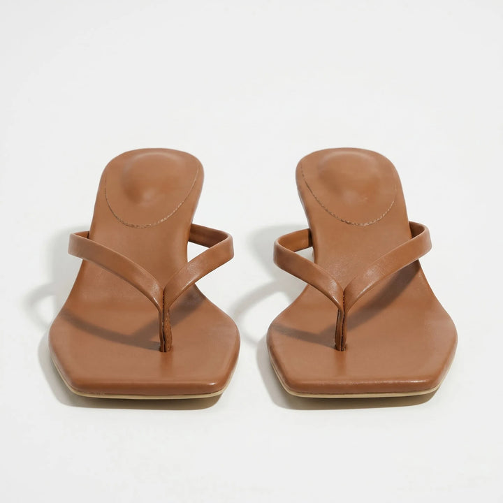 Women's Soft Kitten Heeled Sandals with Cushioned Insole