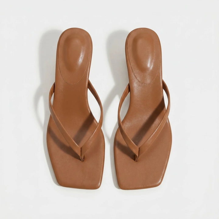 Women's Soft Kitten Heeled Sandals with Cushioned Insole