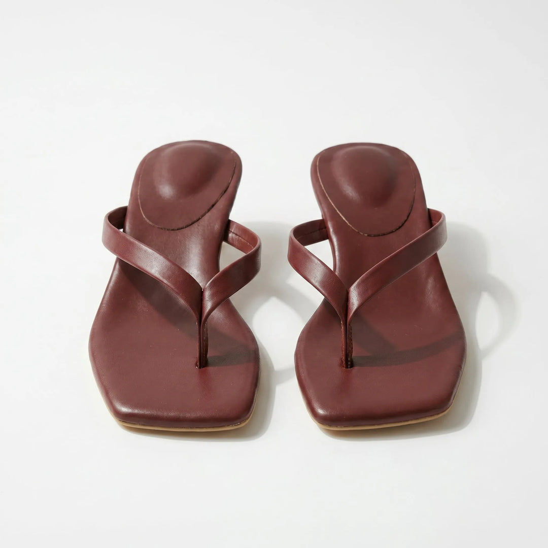 Women's Soft Kitten Heeled Sandals with Cushioned Insole