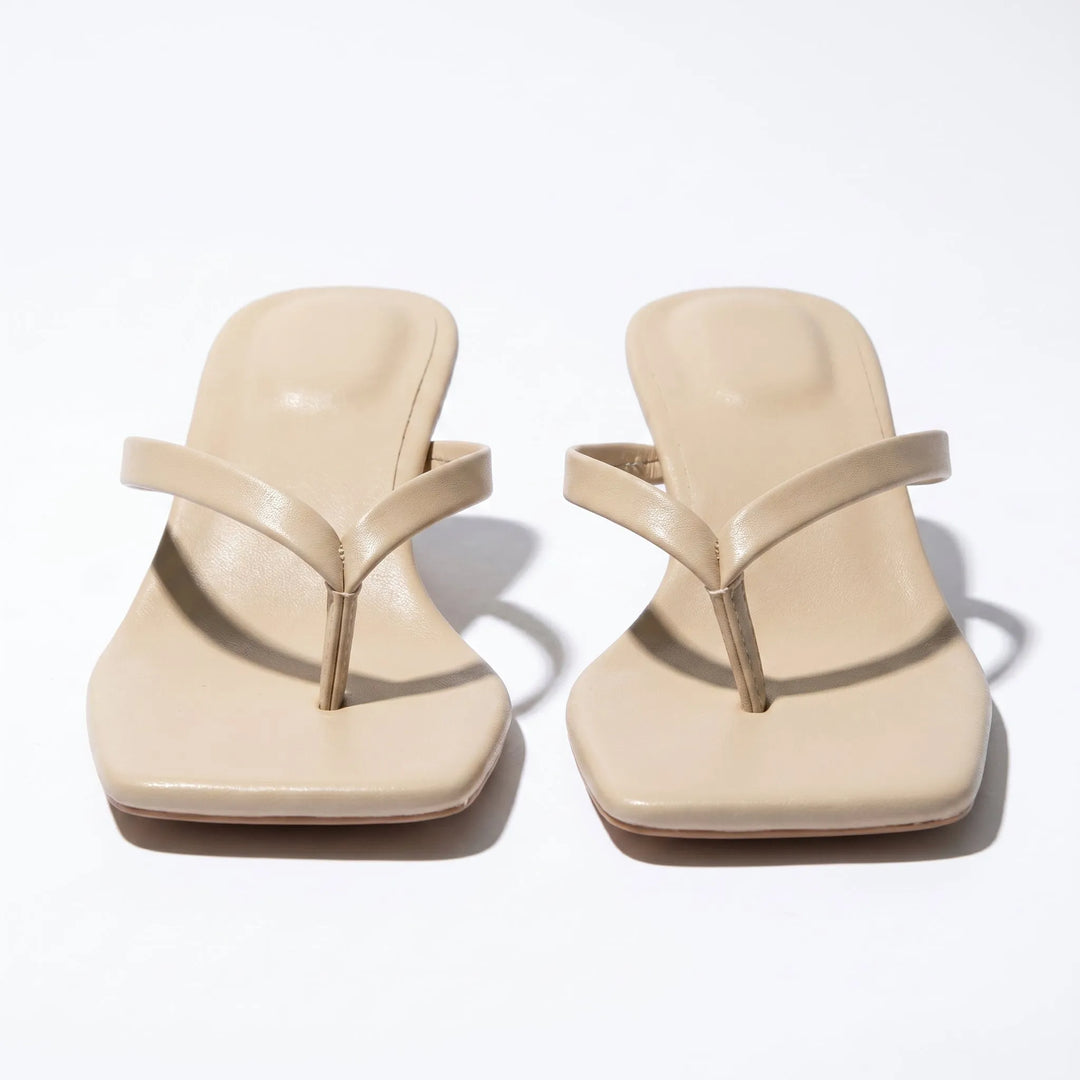 Women's Soft Kitten Heeled Sandals with Cushioned Insole