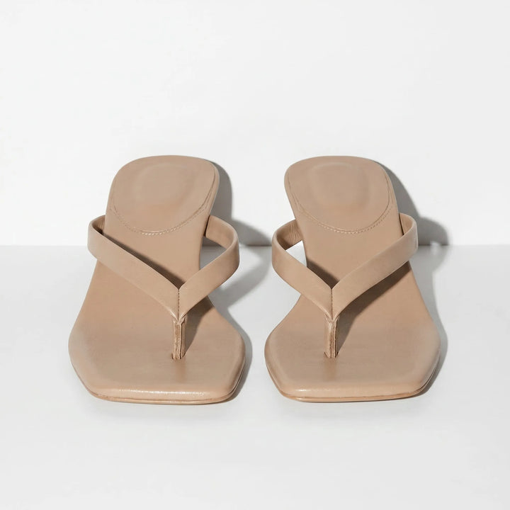 Women's Soft Kitten Heeled Sandals with Cushioned Insole