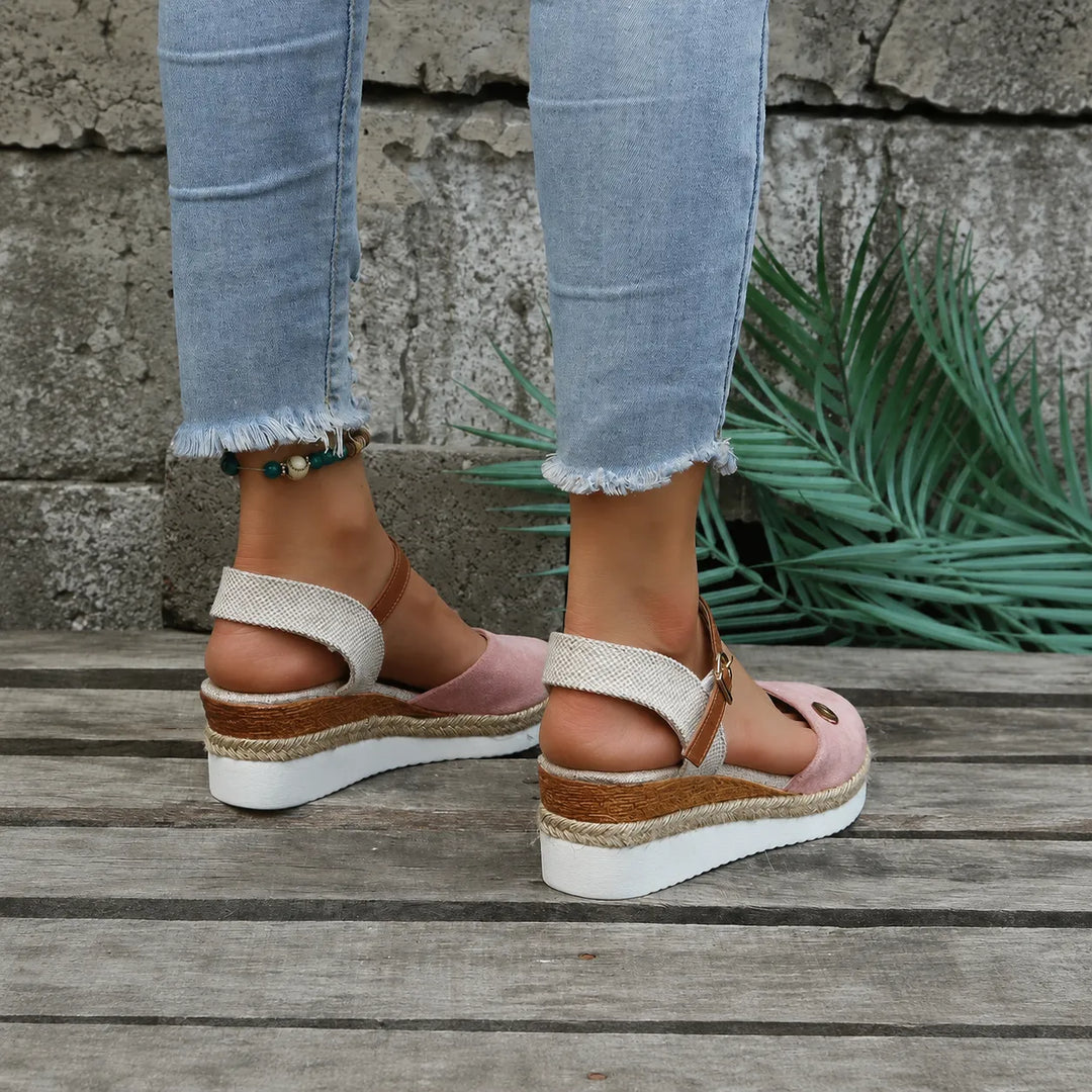 Women's Soft Platform Sandals with Arch Support