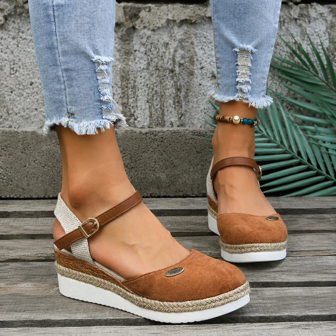 Women's Soft Platform Sandals with Arch Support