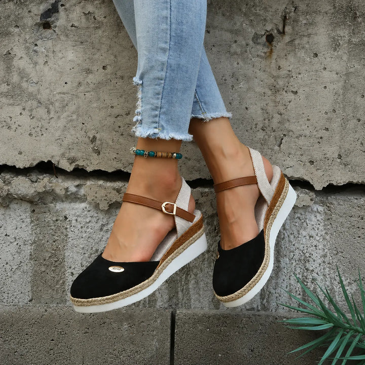 Women's Soft Platform Sandals with Arch Support
