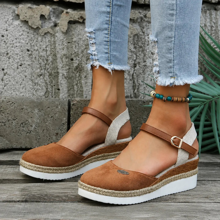 Women's Soft Platform Sandals with Arch Support