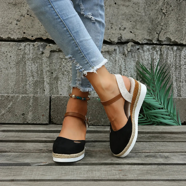 Women's Soft Platform Sandals with Arch Support