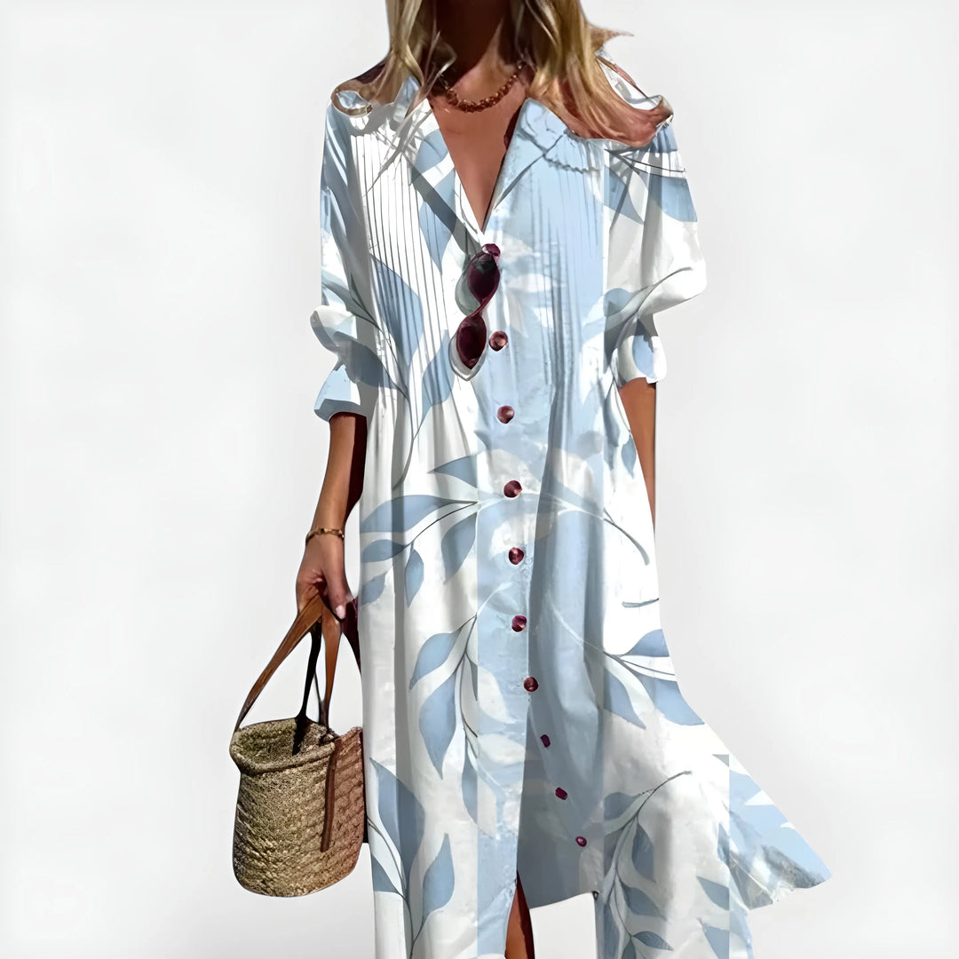 Women's Stunning Boho Maxi Dress with Sleeves