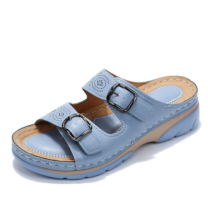 Women's Wide Fit Soft Sandals with Arch Support