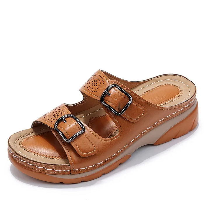Women's Wide Fit Soft Sandals with Arch Support