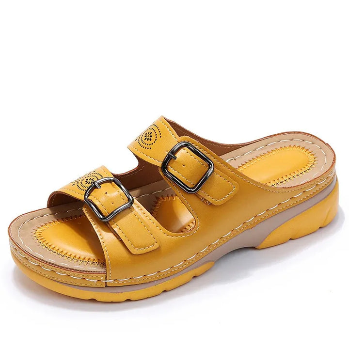 Women's Wide Fit Soft Sandals with Arch Support