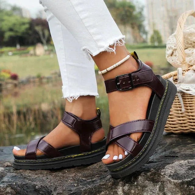 Women's Comfy Chunky Sandals with Adjustable Strap
