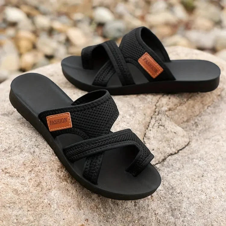 Women's Flat Comfy Sandals with Breathable Mesh