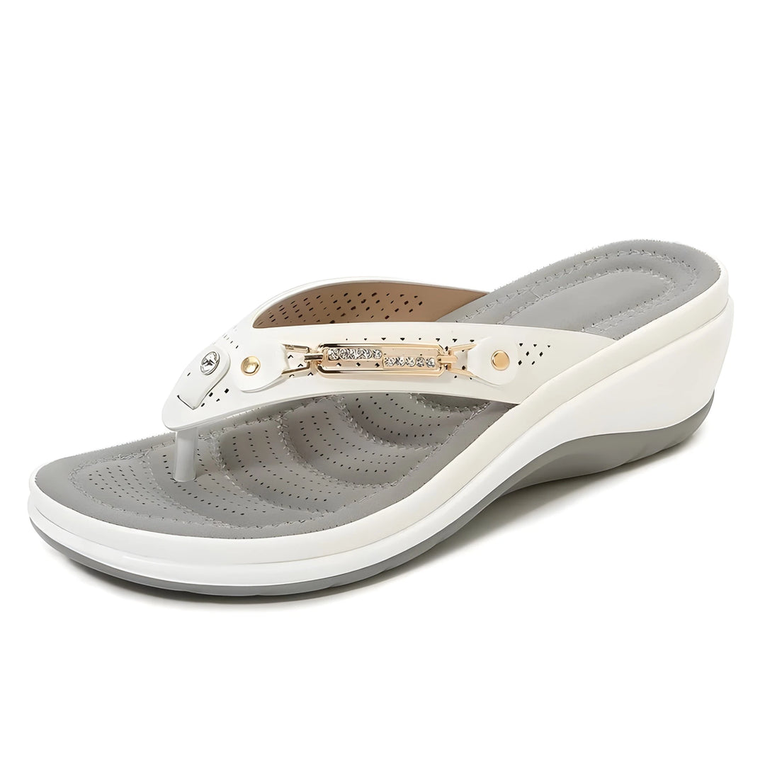 Women's Comfy Platform Sandals with Cushioned Footbed