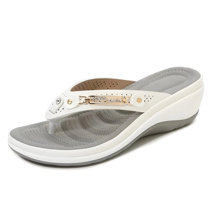 Women's Comfy Platform Sandals with Cushioned Footbed